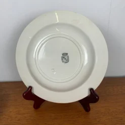 Lot de 2 assiettes creuses Sarreguemines opaque, 1875-1900