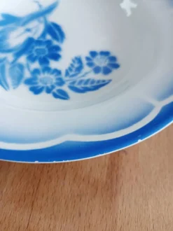 Lot de 2 assiettes creuses Sarreguemines, André