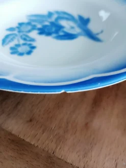 Lot de 2 assiettes creuses Sarreguemines, André