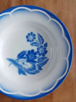 Lot de 2 assiettes creuses Sarreguemines, André