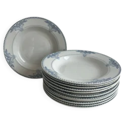 Lot de 12 assiettes creuses Service Windsor Creil et Montereau