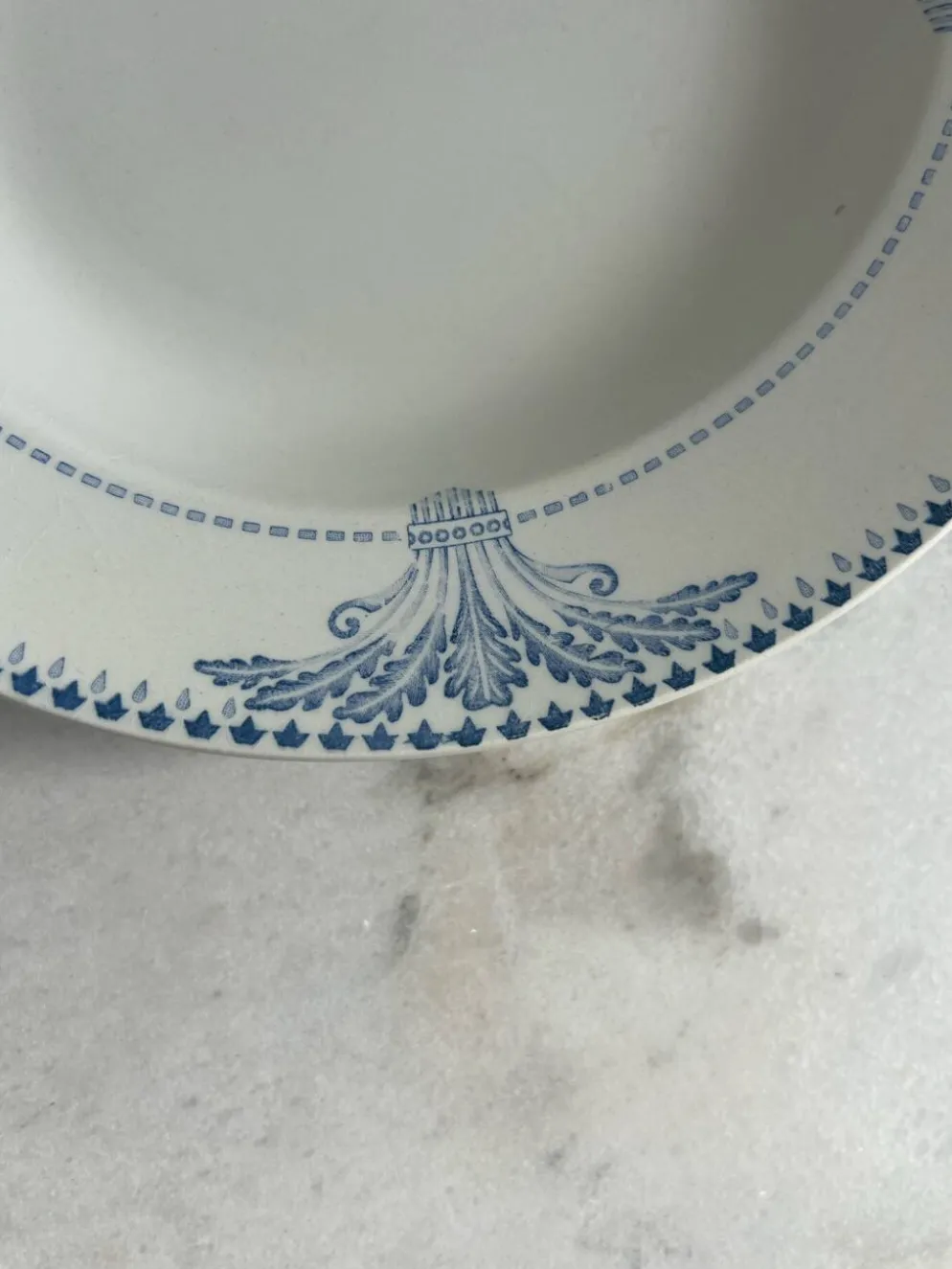 Lot de 6 assiettes creuses Service Windsor Creil et Montereau