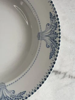 Lot de 6 assiettes creuses Service Windsor Creil et Montereau