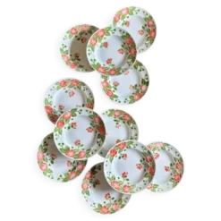 Lot de 11 assiettes creuses vintage Eric de Moulin des Loups