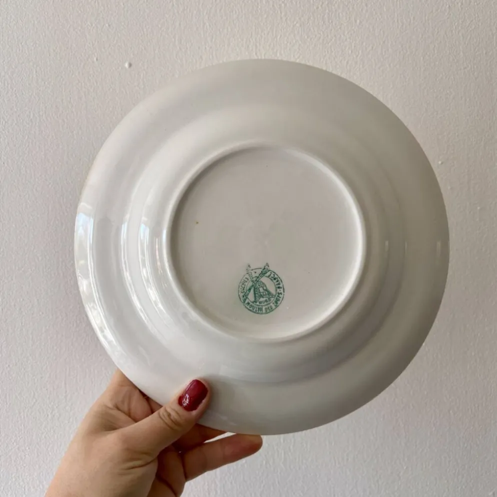 Lot de 6 assiettes creuses vintage - Moulin des Loups