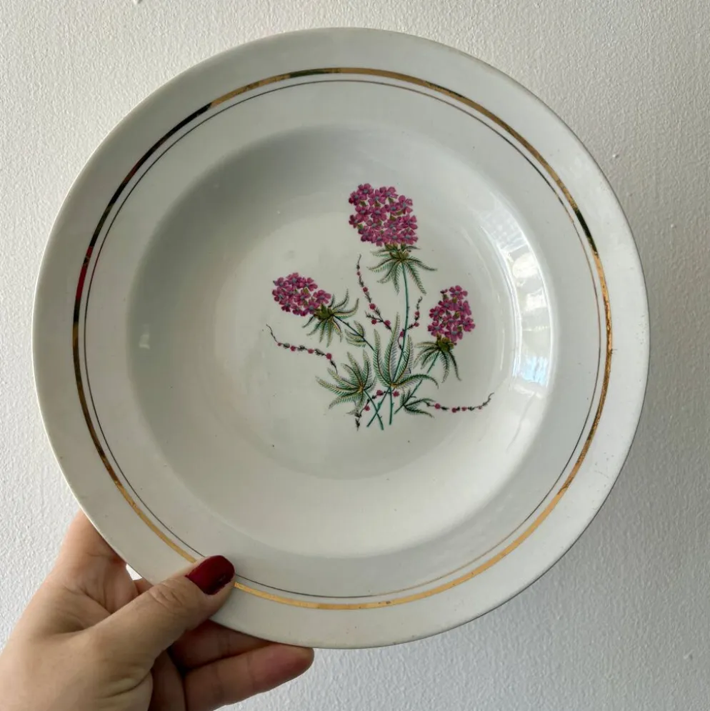 Lot de 6 assiettes creuses vintage - Moulin des Loups