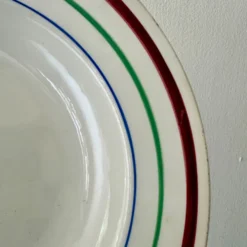 Lot de 6 assiettes creuses vintage, modèles Gildas