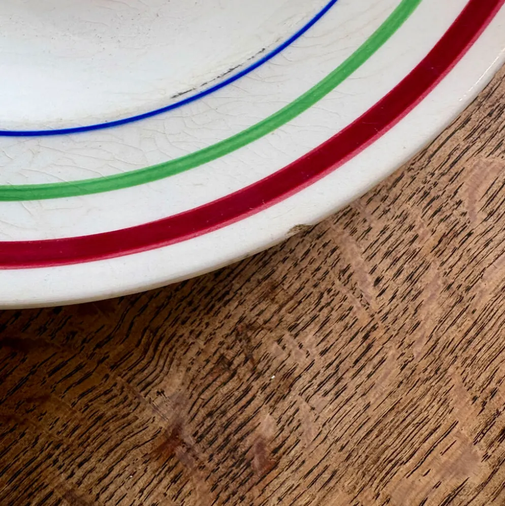 Lot de 6 assiettes creuses vintage, modèles Gildas