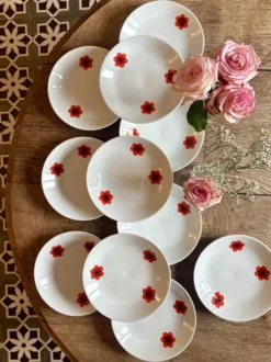 Lot de 11 assiettes creuses vintage, Scherzer Bavaria
