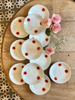 Lot de 11 assiettes creuses vintage, Scherzer Bavaria