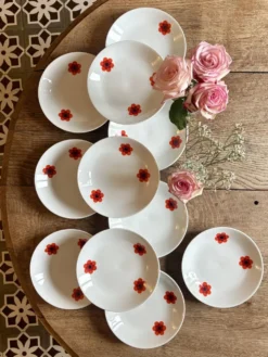 Lot de 11 assiettes creuses vintage, Scherzer Bavaria
