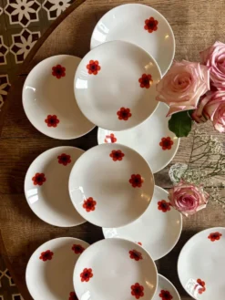 Lot de 11 assiettes creuses vintage, Scherzer Bavaria