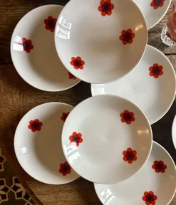 Lot de 11 assiettes creuses vintage, Scherzer Bavaria