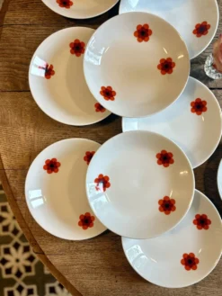 Lot de 11 assiettes creuses vintage, Scherzer Bavaria