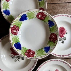 Lot de 6 assiettes creuses vintage (L2)