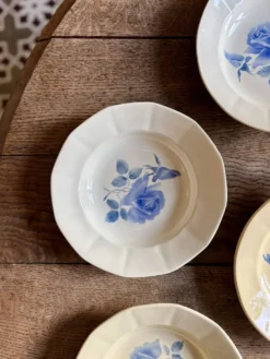 Lot de 4 assiettes creuses vintage Digoin