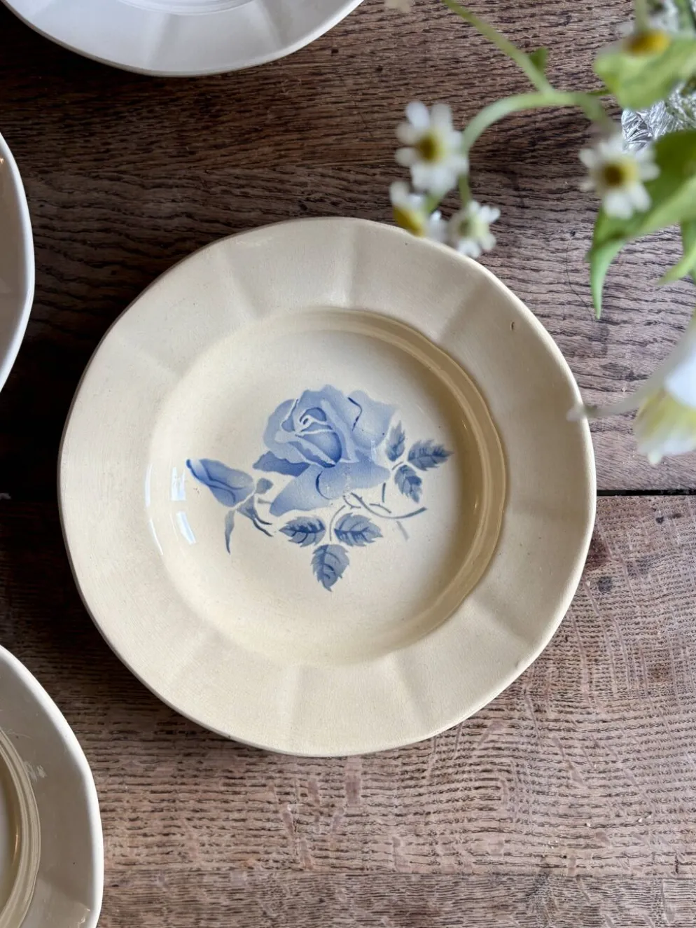 Lot de 4 assiettes creuses vintage Digoin