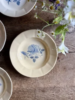 Lot de 4 assiettes creuses vintage Digoin