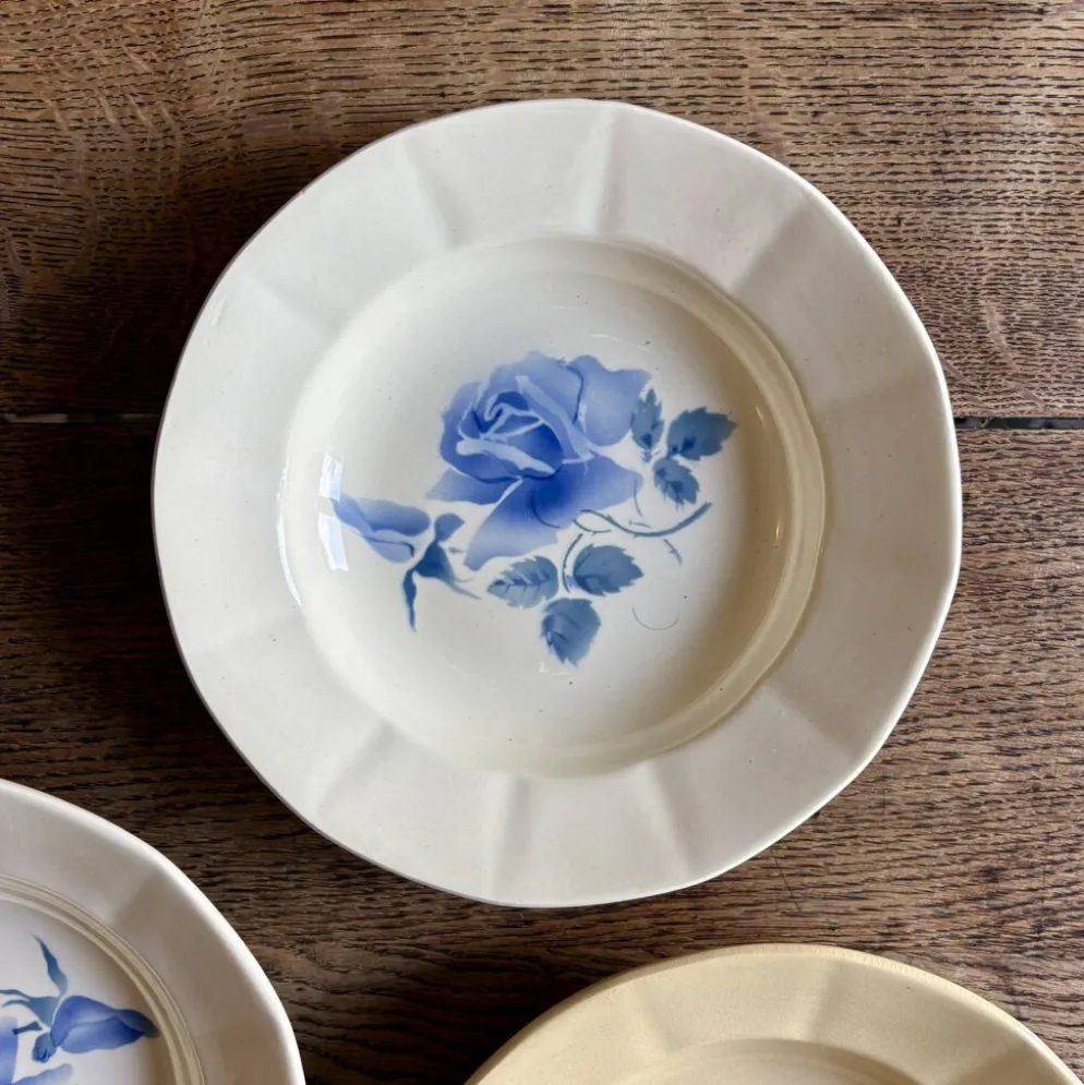 Lot de 4 assiettes creuses vintage Digoin