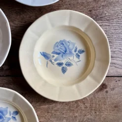 Lot de 4 assiettes creuses vintage Digoin