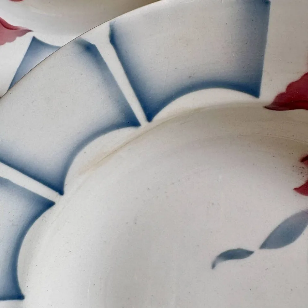 Lot de 10 assiettes creuses vintage de Digoin