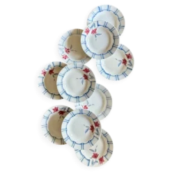 Lot de 10 assiettes creuses vintage de Digoin