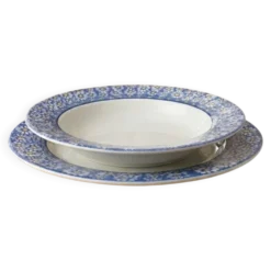 Lot de 10 assiettes creuses vintage en faïence