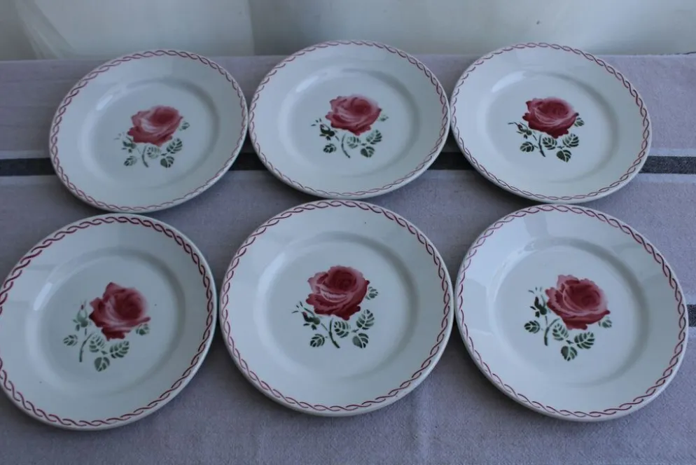 Lot de 6 assiettes à dessert