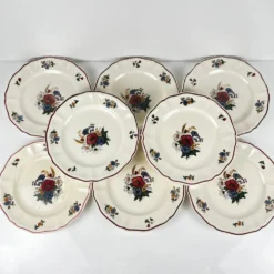 Lot de 8 assiettes à dessert 