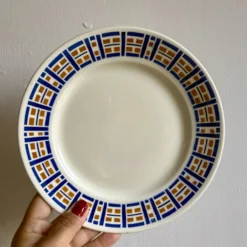 Lot de 6 assiettes à dessert anciennes - Robinson de Badonvillier