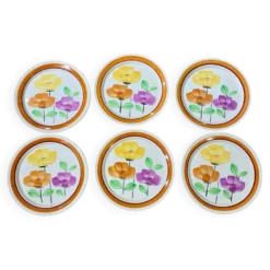 Lot de 6 assiettes à dessert Anémone de DIGOIN Sarreguemines