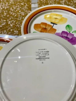Lot de 6 assiettes à dessert Anémone de DIGOIN Sarreguemines