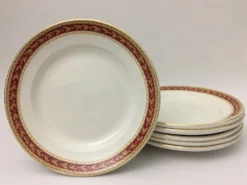 Lot de 6 assiettes à dessert “britamic lifelong ironstone england”