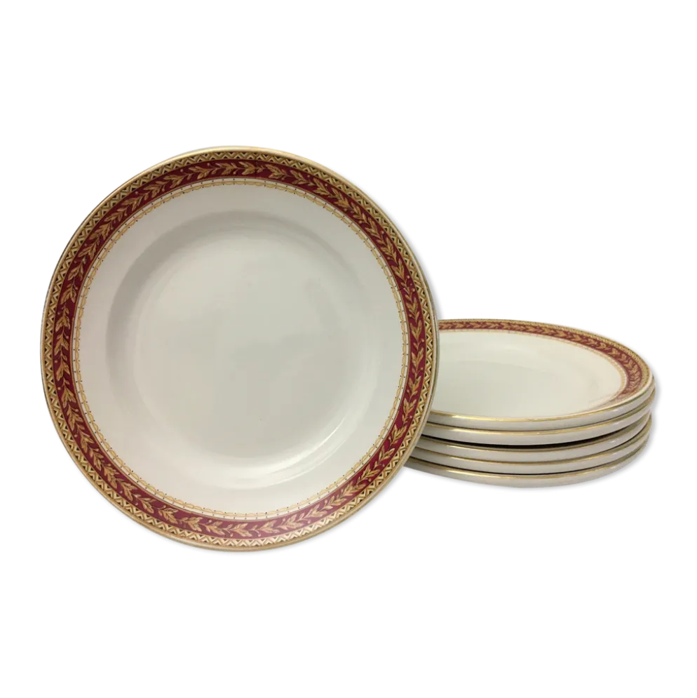 Lot de 6 assiettes à dessert “britamic lifelong ironstone england”