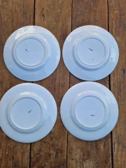 Lot De 4 Assiettes À Dessert Creuil Et Montereau