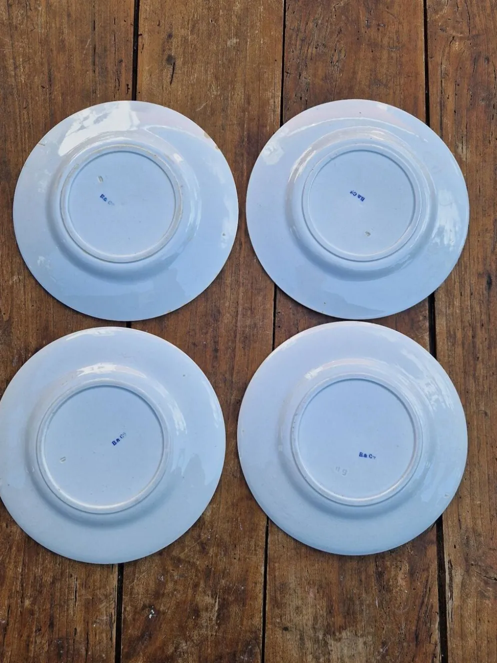 Lot De 4 Assiettes À Dessert Creuil Et Montereau