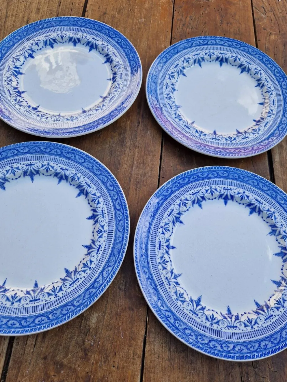 Lot De 4 Assiettes À Dessert Creuil Et Montereau