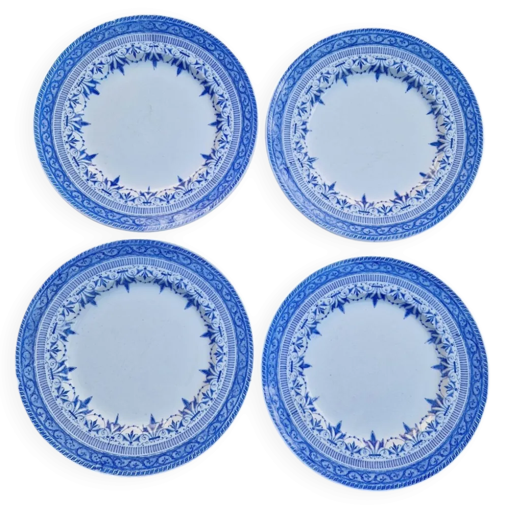 Lot De 4 Assiettes À Dessert Creuil Et Montereau