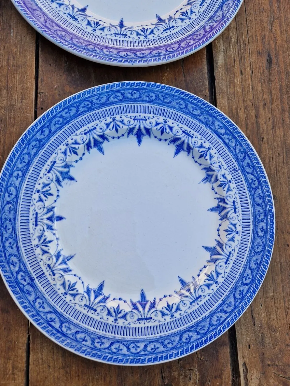 Lot De 4 Assiettes À Dessert Creuil Et Montereau