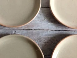 Lot de 5 assiettes à dessert en grès