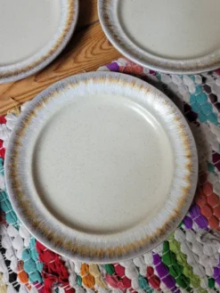 Lot de 5 assiettes à dessert en grès