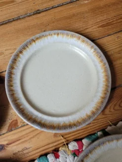 Lot de 5 assiettes à dessert en grès