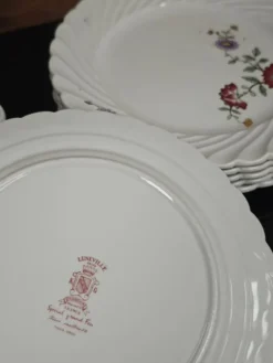 Lot de 6 assiettes à dessert KG Lunéville Service Fleurs des Indes