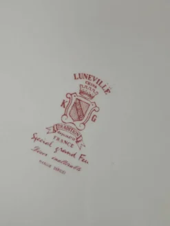 Lot de 6 assiettes à dessert KG Lunéville Service Fleurs des Indes