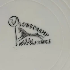 Lot de 6 assiettes à dessert « Longchamp – France »