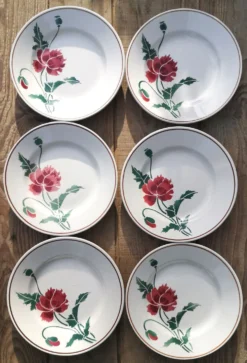 Lot de 6 assiettes à dessert "Luxeuil" Hbcm