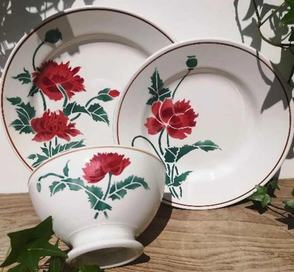 Lot de 6 assiettes à dessert "Luxeuil" Hbcm