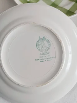 Lot de 5 assiettes à dessert Moulin des loups, Nappe