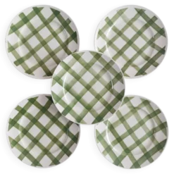 Lot de 5 assiettes à dessert Moulin des loups, Nappe