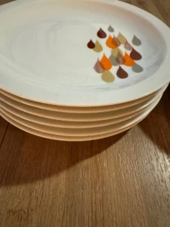 Lot de 12 assiettes à dessert ou à pain - 17 cm - vintage Bar